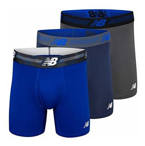 Set De 3 Boxer Brief Talla Large Para Hombre New Balance