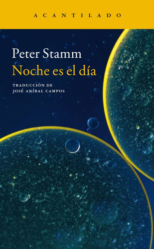Noche Es El Dia, De Stamm, Peter. Editorial Acantilado En Español