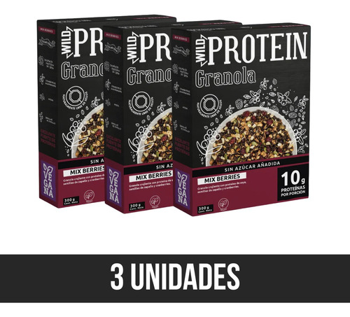 Pack Wild Protein Granola Berries 300 Gr - Wildfoods