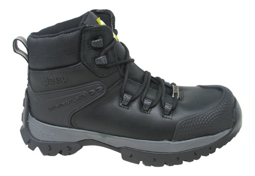 Bota Jeep 3560 Piel Industrial Con Casco Antiderrapante 