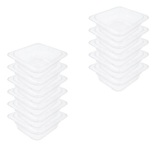 Juego 11 Insertos 1/6 Sexto 2.5 In (6 Cm) Policarbonato