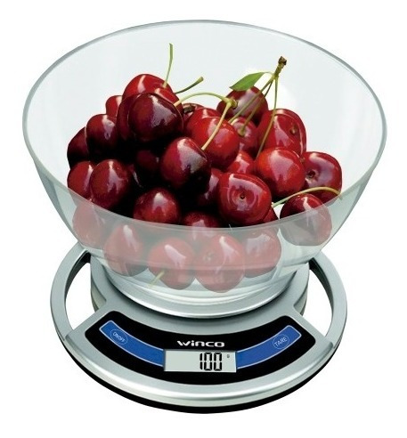 Imagen 1 de 2 de Balanza De Cocina Digital Con Bowl Alimentos 5kg Winco W7500