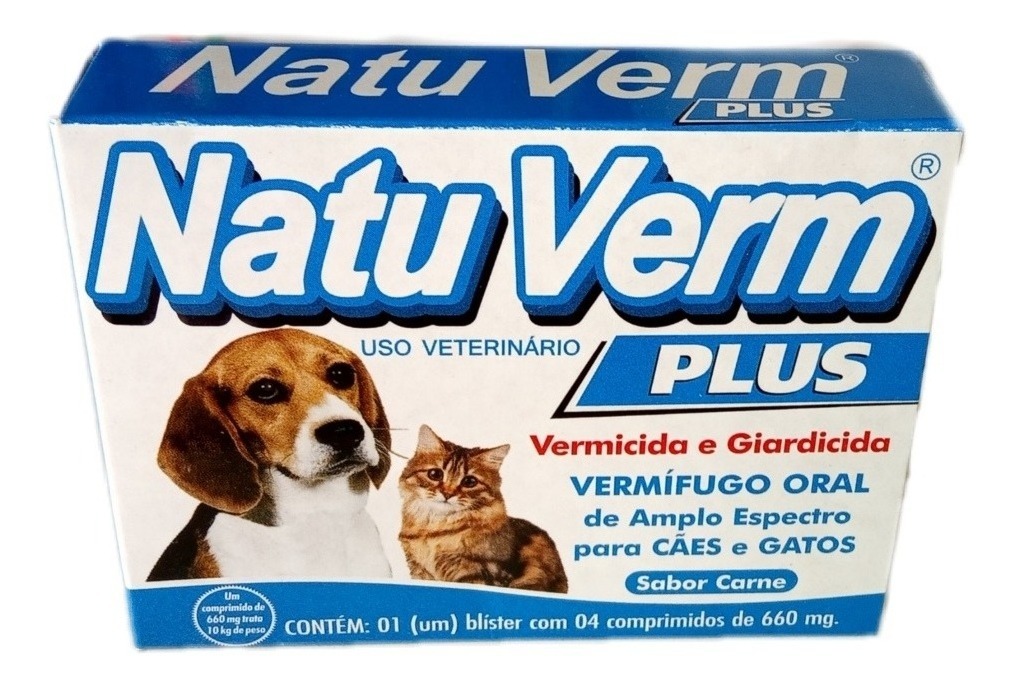 Kit 6 Remédio De Verme Plus Para Cães E Gatos Até 40kg | Mercado Livre