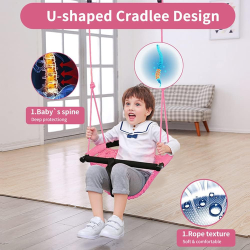 Columpio Para Niños Pequeños 2 En 1. Asiento De Columpio Par