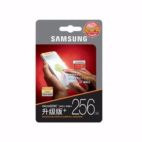 Cartao Samsung Micro Sdxc Evo Plus 100mb/s 4k 256gb Lacrado8