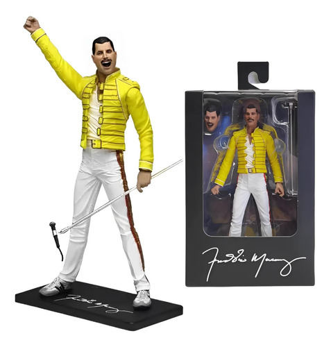 Boneco Freddie Mercury Queen - Live Wembley - Action Figure