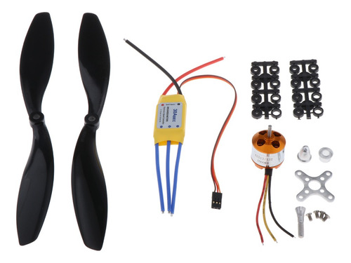 1000kv Motor E 30a Esc E Hélice Conjunto Peças Avião Diy