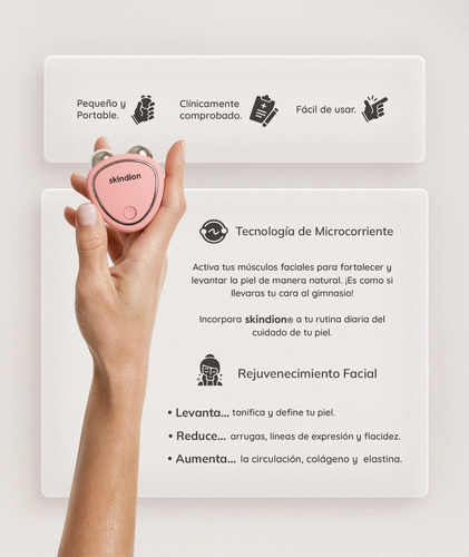Skindion Levantamiento Facial Con Microcorriente Antiarrugas