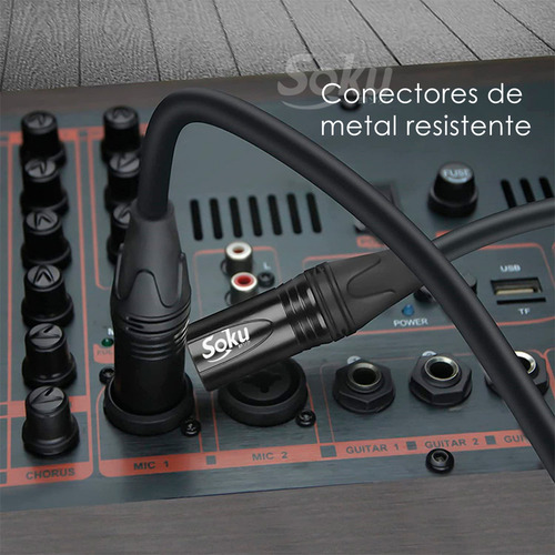 Cable Audio Profesional Xlr Macho A Hembra Para Canon Hifi