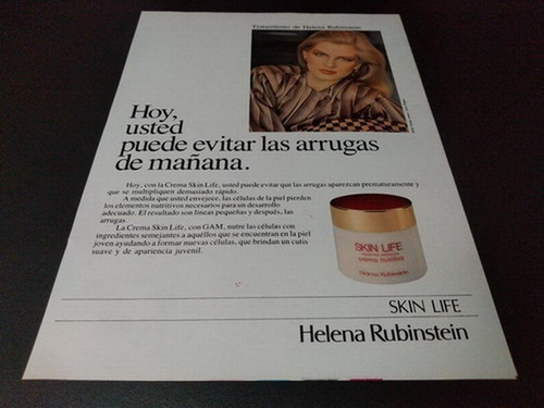 (pb909) Publicidad Clipping Skin Life Helena Rubinstein