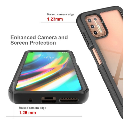 Funda De Color Sólido Cielo Estrellado Para Motorola Moto G9