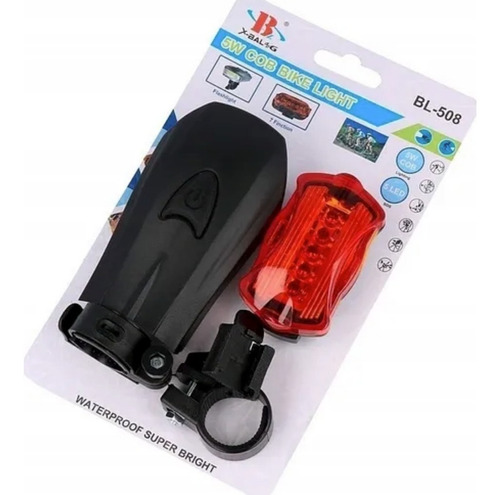 Lanterna Farol + Pisca Alerta Kit Iluminação Bike Bicicleta