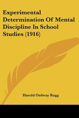 Libro Experimental Determination Of Mental Discipline In ...