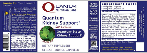 Quantum Nutrition Labs Kidney Support 60 Cápsulas