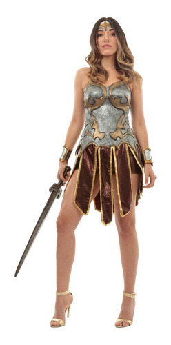 Disfraz Corset Guerrera Diosa Halloween Fiesta Terror Elegante