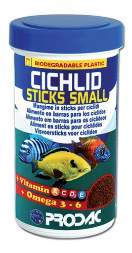 Prodac Ração Para Peixes Cichlid Sticks Small 90g