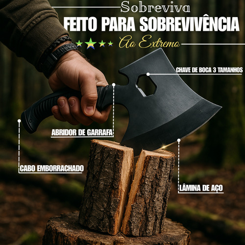 Kit Motosserra De Alto Torque Machado Ultra Resistente Leve