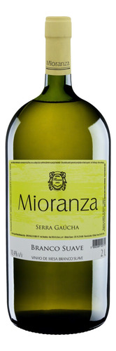 Vinho Brasileiro Branco Suave Mioranza Serra Gaúcha Garrafa 2l