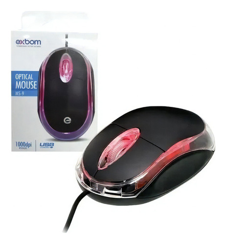 Mouse Óptico Convencional Usb Plug & Play