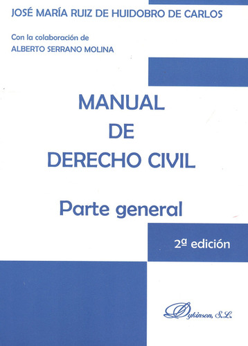 Libro Manual De Derecho Civil (2ª Ed) Parte General