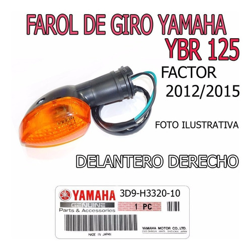 Farol Giro Yamaha Ybr 125 Full Original Delantero Izquierdo