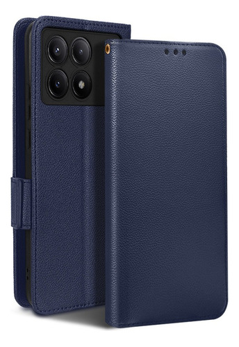 For Poco X6 Pro 5g Litchi Pu Leather Wallet Card Slot Case