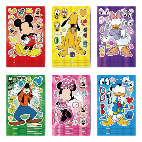 Disney Puzzle Pegatinas For Children Juguetes Edu