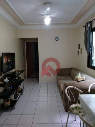 Imagem 5 de 12 de Apartamento Com 1 Dormitório À Venda, 49 M² Por R$ 190.000 - Vila Guilhermina - Praia Grande/sp - Ap3426