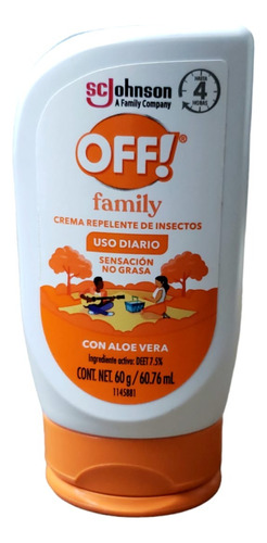 Off Family Repelente Insectos En Crema Con Aloe Vera 60g