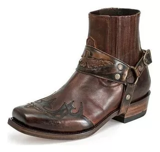 Botas Vaqueras Hombre Bordadas De Estilo Romano Vintage