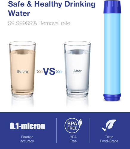 Botella De Agua Filtrada, Botella De Agua Sin Bpa Con Filtro