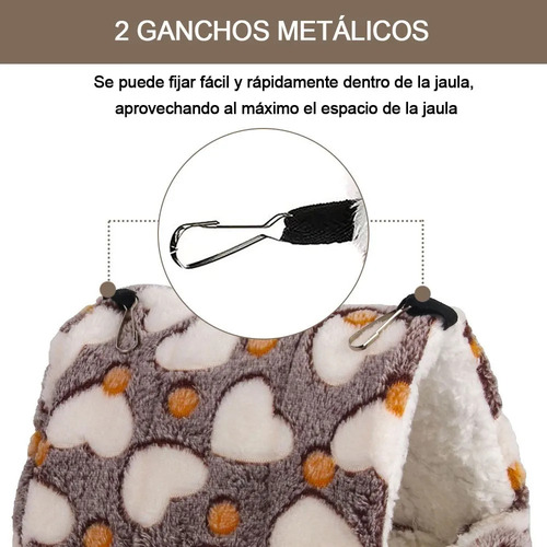Cama Casa Cuyo Raton Conejo Erizo Hámster Hurón 22 X 21 Cm -