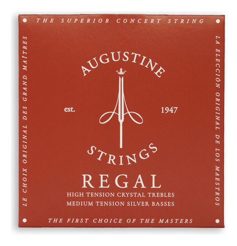 Augustine Regal - Cuerdas Para Guitarra De Nailon De Media .