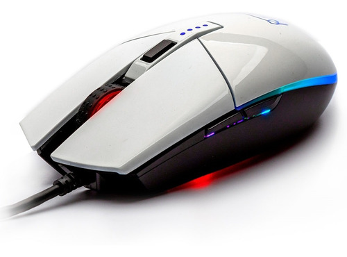 Mouse Gamer Profesional Motospeed V50 Blanco Luz Rgb