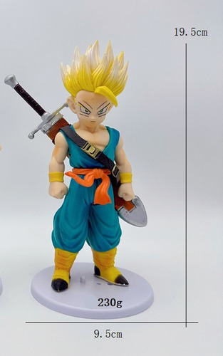 Dragon Ball Z Trunks Saiyan Espada Niño Sin Caja 17 Cms