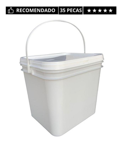Pollo frito Retang Bucket 3.6 litros, 35 unidades