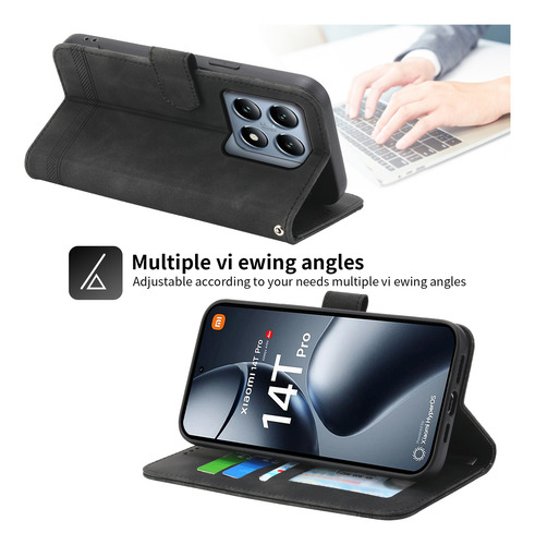 Funda Magnética Con Hebilla Magnética Con Logotipo De Línea Prensada En Caliente Para Huawei Honor Magic Series, Soporte Para Teléfono, Moderna, Carte