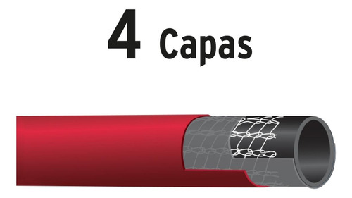 Manguera Truper 30m 5/8 Pvc Color Rojo Man-30x5/8x Rojo