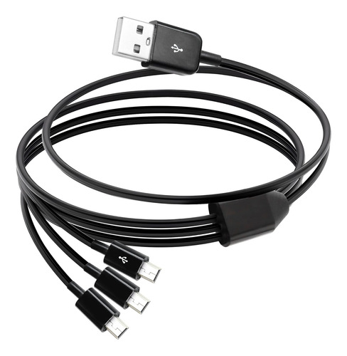 Riieyoca Multi Mini Usb Splitter Cable,3 In 1 Usb A Male To
