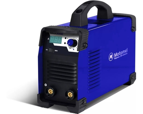 Soldadora Inverter Celulicosa 200 Amp Motomel 220v Msmma200c Color Azul