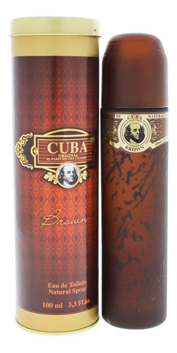 Cuba Brown De Cuba Para Hombre, Spray Edt De 3.3 Onzas