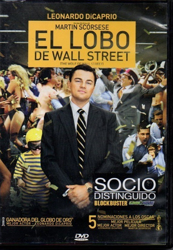 El Lobo De Wall Street Leonardo Dicaprio Película Dvd