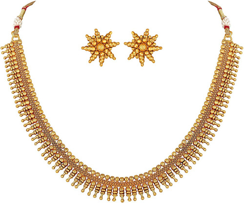 I Jewels - Collar De Oro Indio Chapado En Oro De 18 Quilates