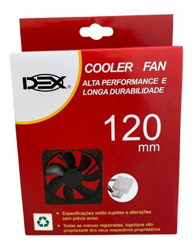 Imagem 3 de 5 de Ventilador Cooler Fan Ventoinha 120x120x15mm 12v 12cm X 12cm