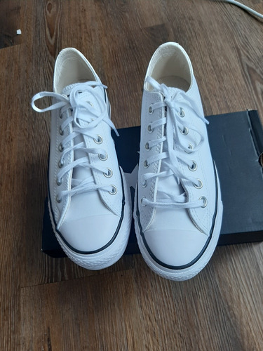 Zapatillas Converse De Cuero Mujer 37.5 (1 Uso)