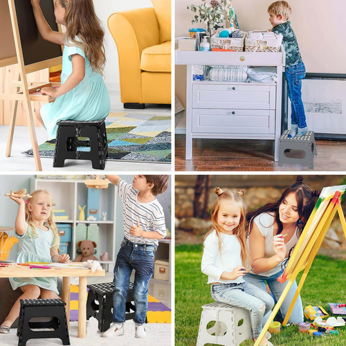 Banco Plegable, Taburete Plegable Portatil Para Niños Y