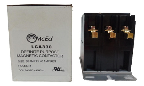 Contactor 3 Polos X 30amp, Bobina 24v, Marca Mced, Lca330