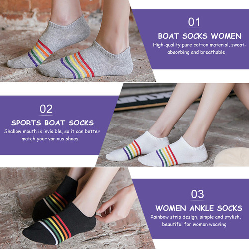 3 Pares De Calcetines Náuticos Para Mujer, Calcetines De ALG