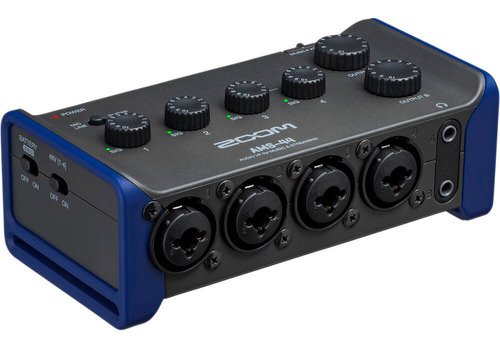 Zoom Ams-44 4x2 Usb Interfaz Audio Para Streaming Y Músicos