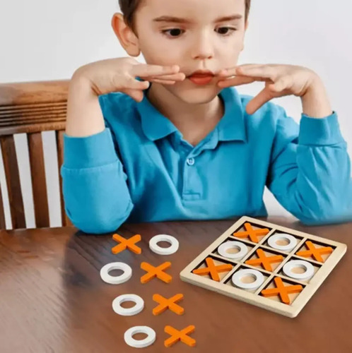 Juego De Mesa Clásico Juego Del Gato En Madera X Y 0